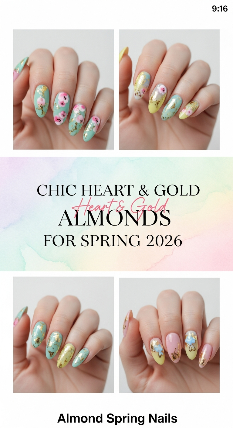 Chic Heart & Gold Almonds for Spring 2026