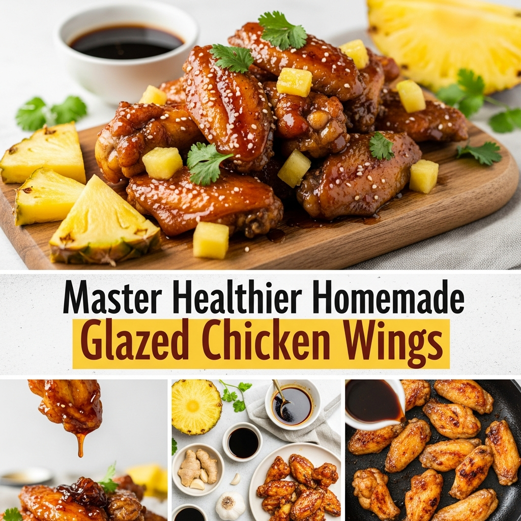 Master Healthier Homemade Glazed Chicken Wings