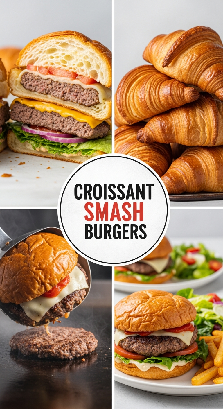 The Ultimate Croissant Smash Burger: Where Flaky Meets Flavor